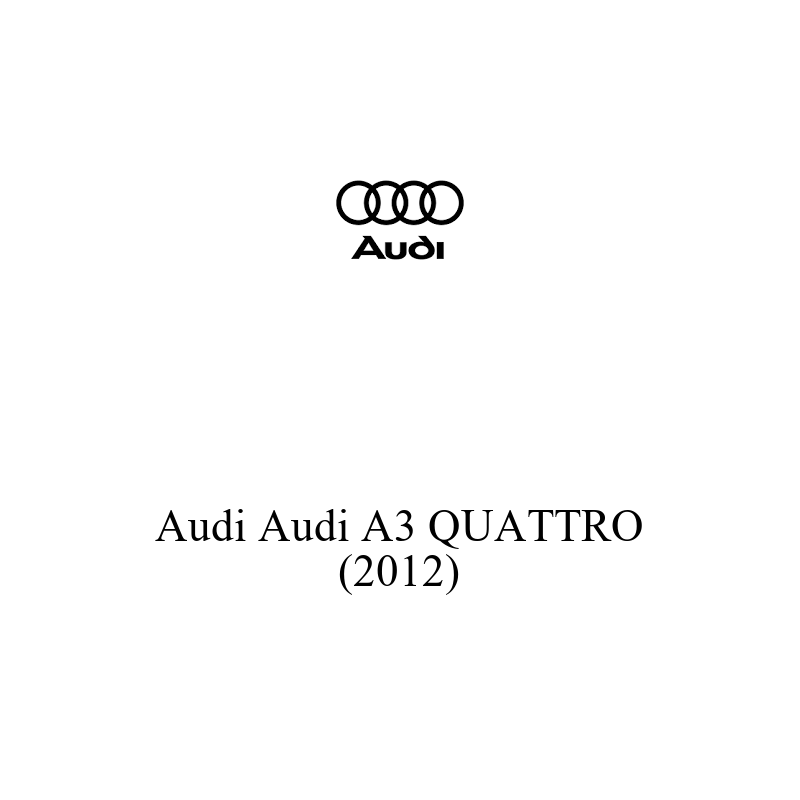 Binek Araç Aküsü | Audi A3 QUATTRO 2012 Model Uyumlu