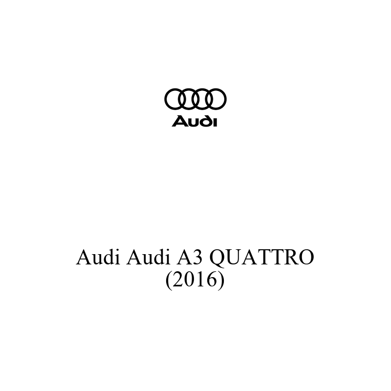 Binek Araç Aküsü | Audi A3 QUATTRO 2016 Model Uyumlu