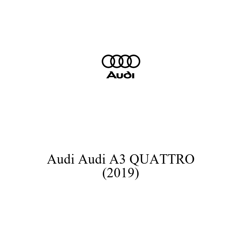 Binek Araç Aküsü | Audi A3 QUATTRO 2019 Model Uyumlu