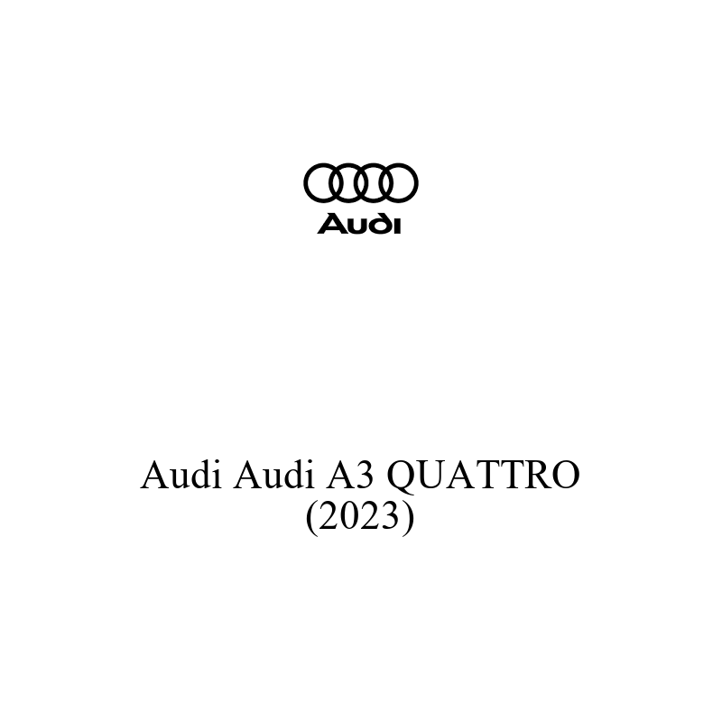 Binek Araç Aküsü | Audi A3 QUATTRO 2023 Model Uyumlu